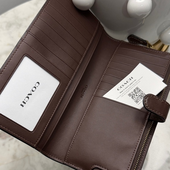 Coach Dark Brown Leather Wallet - Picture 2 of 4